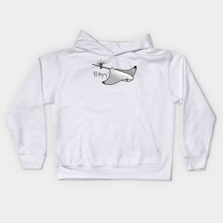 Blingray (Bling + Stingray) Kids Hoodie